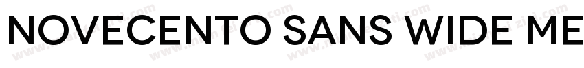 Novecento Sans Wide Medium字体转换